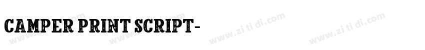 Camper Print Script字体转换